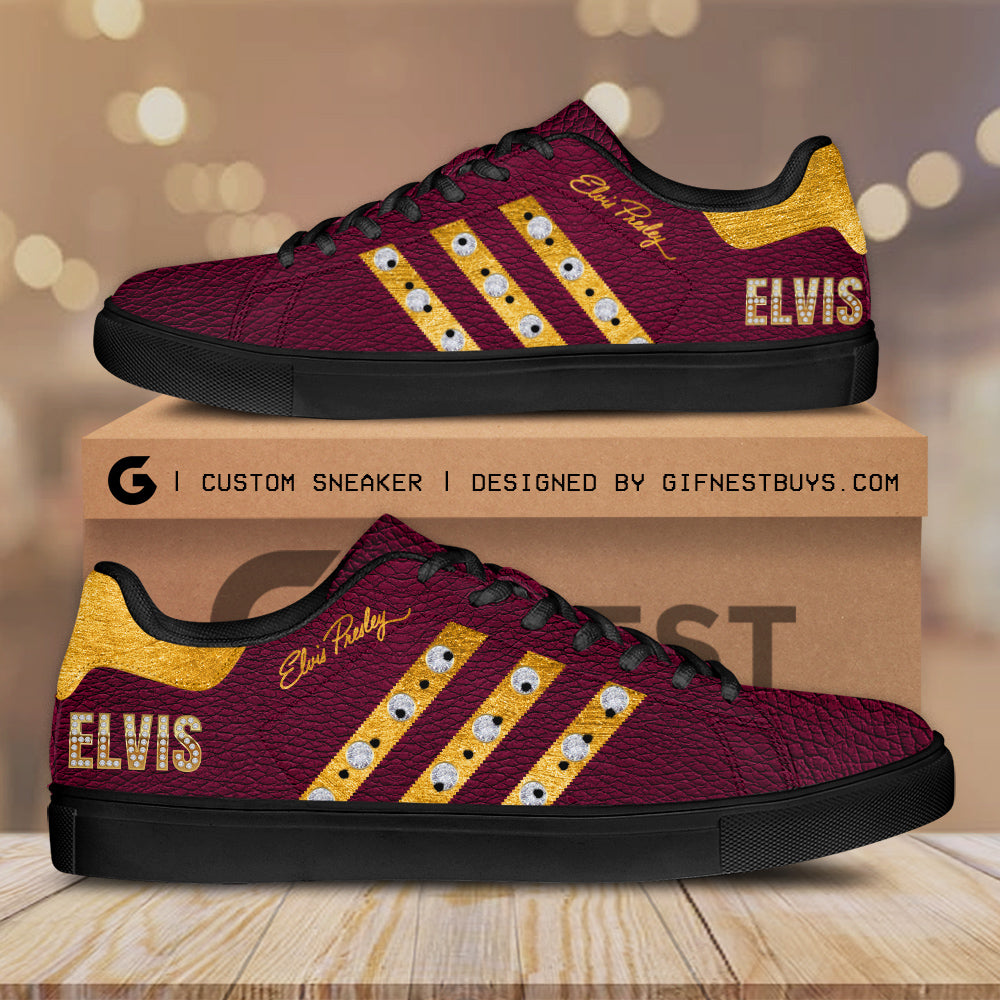 Ideafootwear Elvis Presley Skate Stan Shoes Sneakes For Men And Women 10