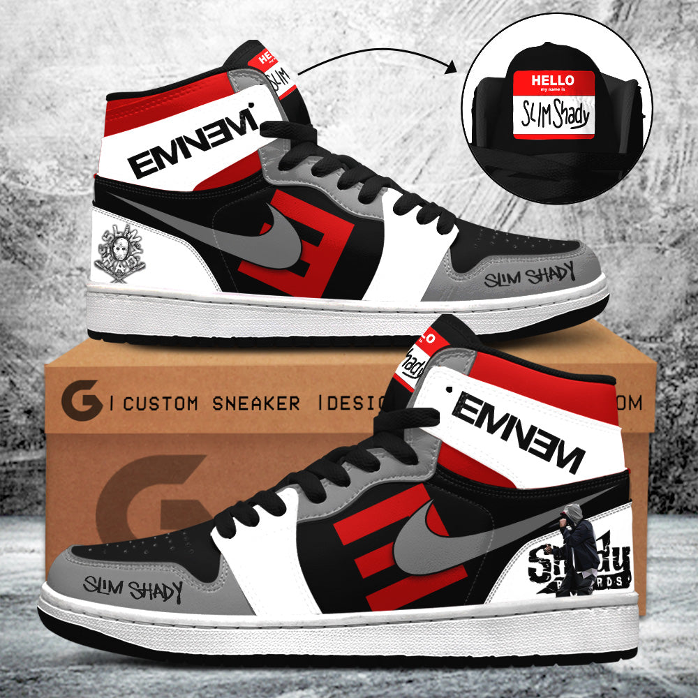 Ideafootwear Eminem AJ1 High Sneakers Shoes For Men And Women 4