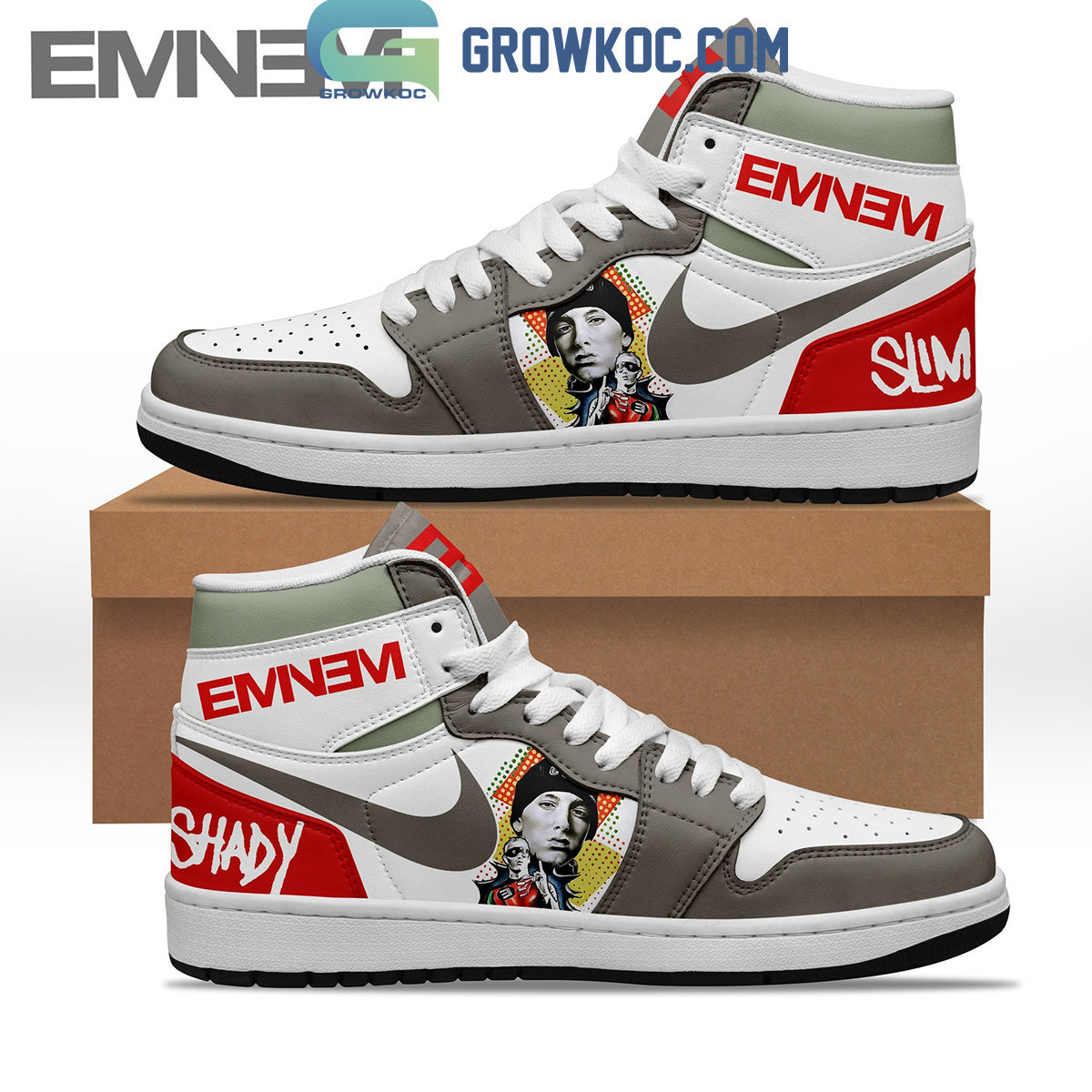 Ideafootwear Eminem AJ1 High Sneakers Shoes For Men And Women 10