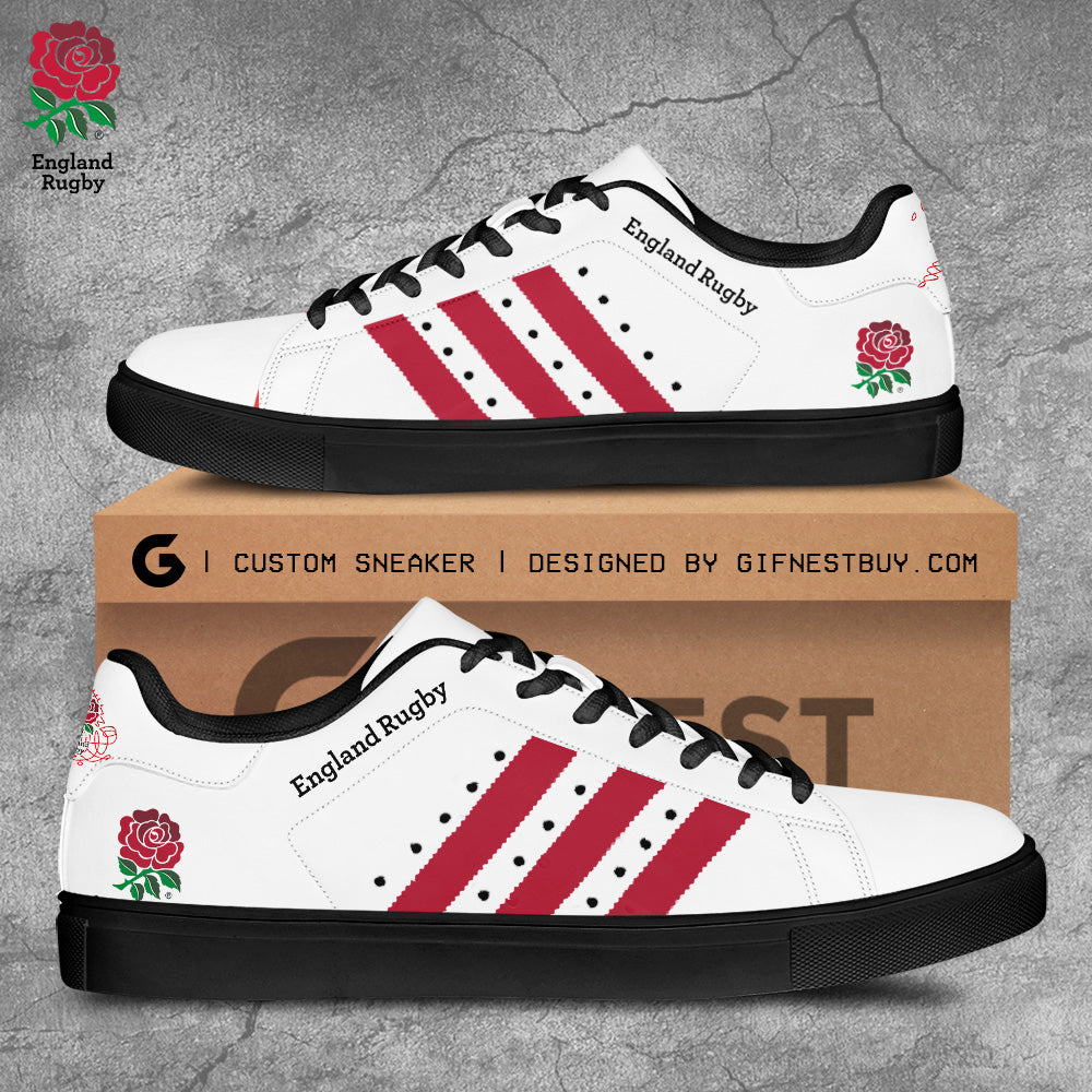 Ideafootwear England National Rugby Union Team Skate Stan Shoes Sneakes For Men And Women 1