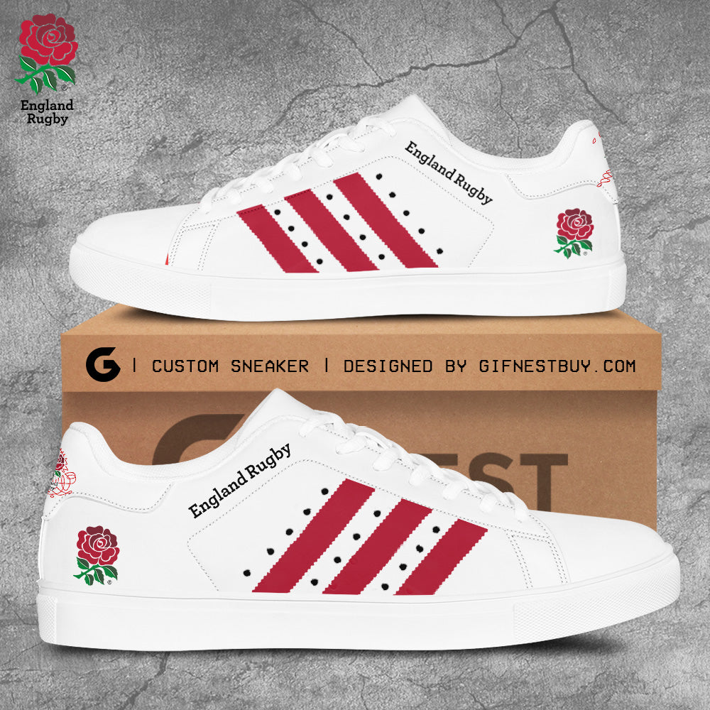 Ideafootwear England National Rugby Union Team Skate Stan Shoes Sneakes For Men And Women 1