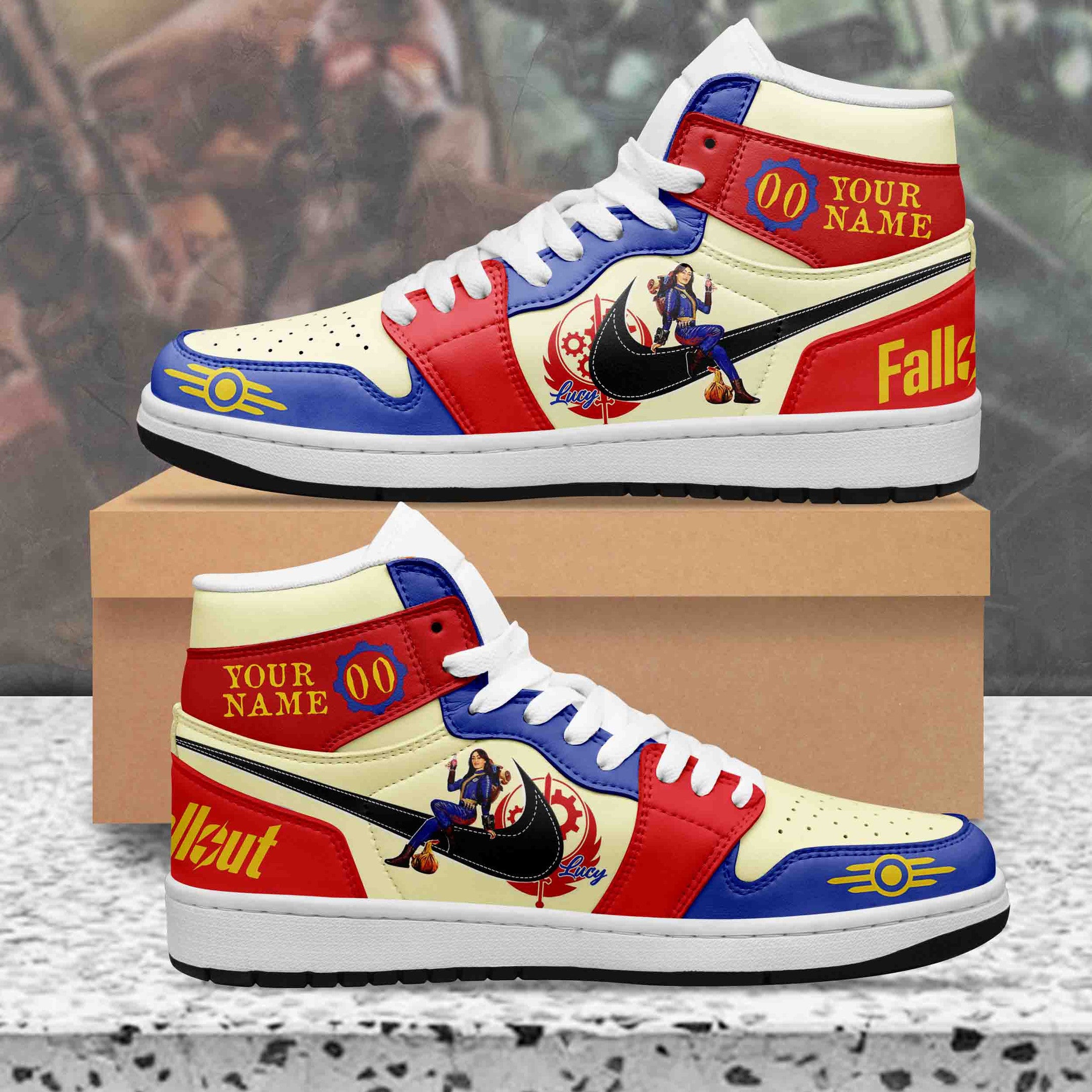 Ideafootwear Fallout AJ1 High Sneakers Shoes For Men And Women 5