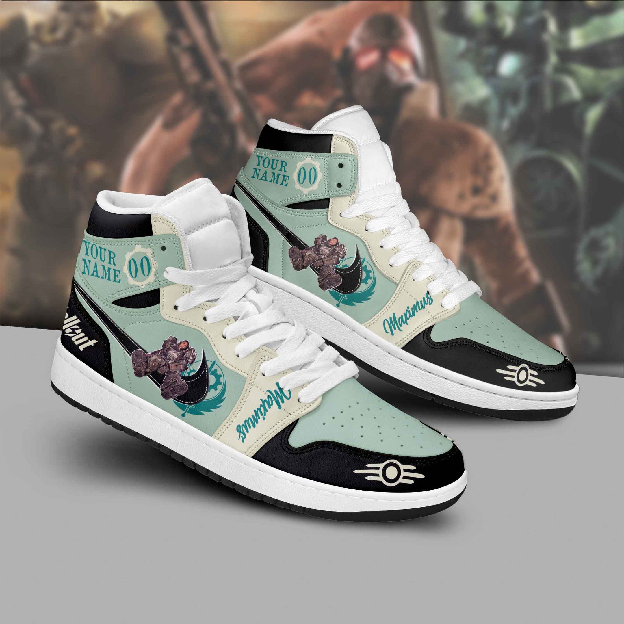 Ideafootwear Fallout AJ1 High Sneakers Shoes For Men And Women 3