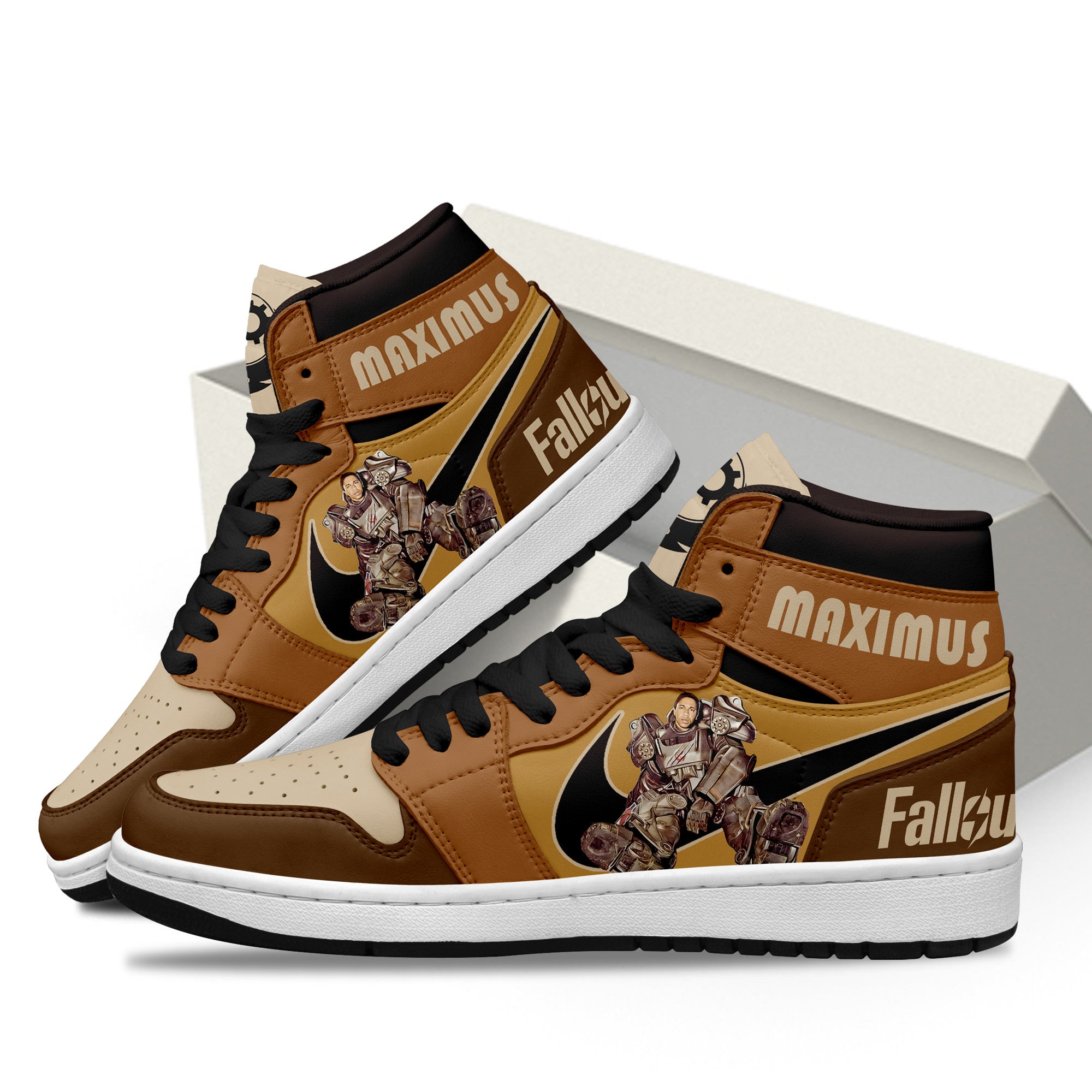 Ideafootwear Fallout AJ1 High Sneakers Shoes For Men And Women 10