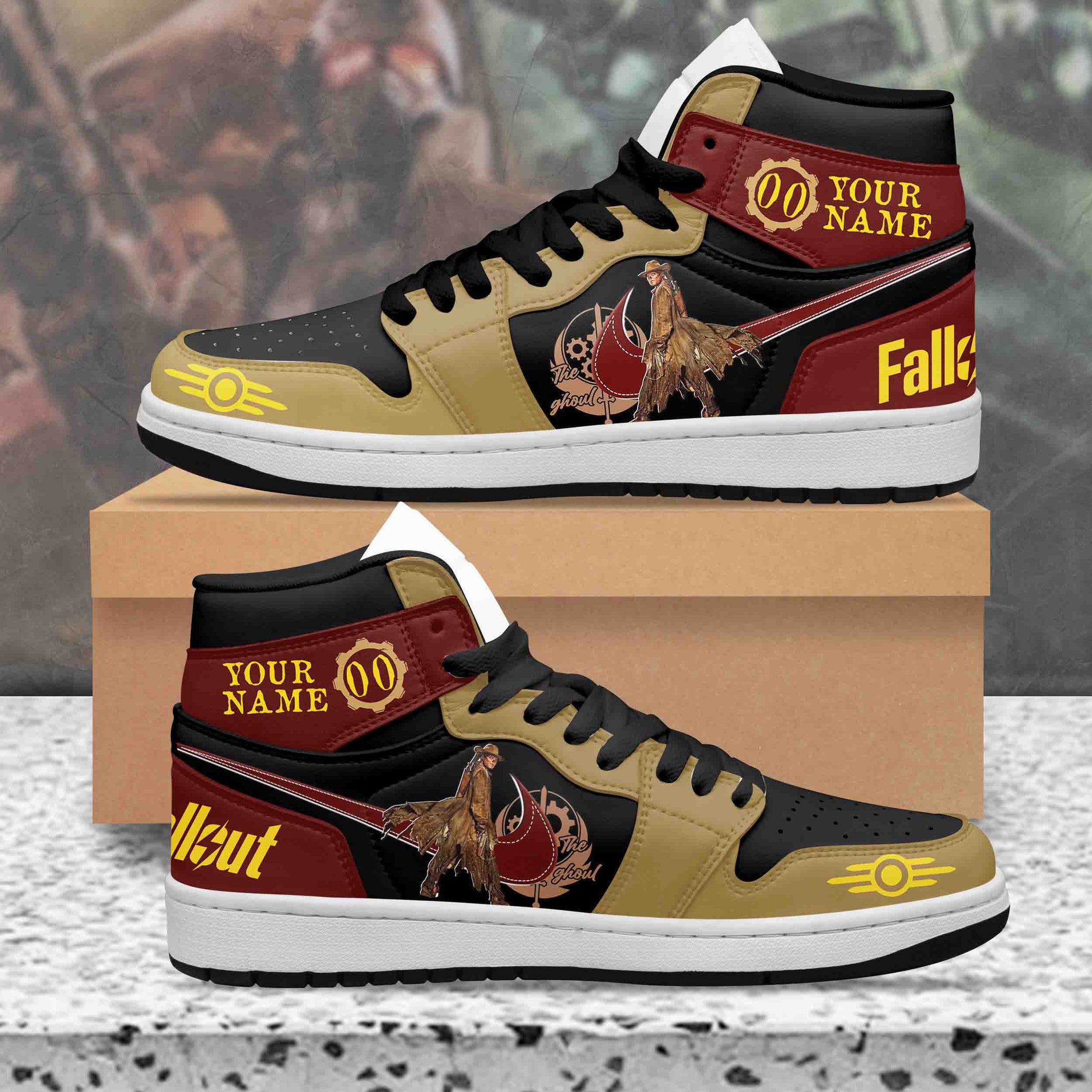 Ideafootwear Fallout AJ1 High Sneakers Shoes For Men And Women 7