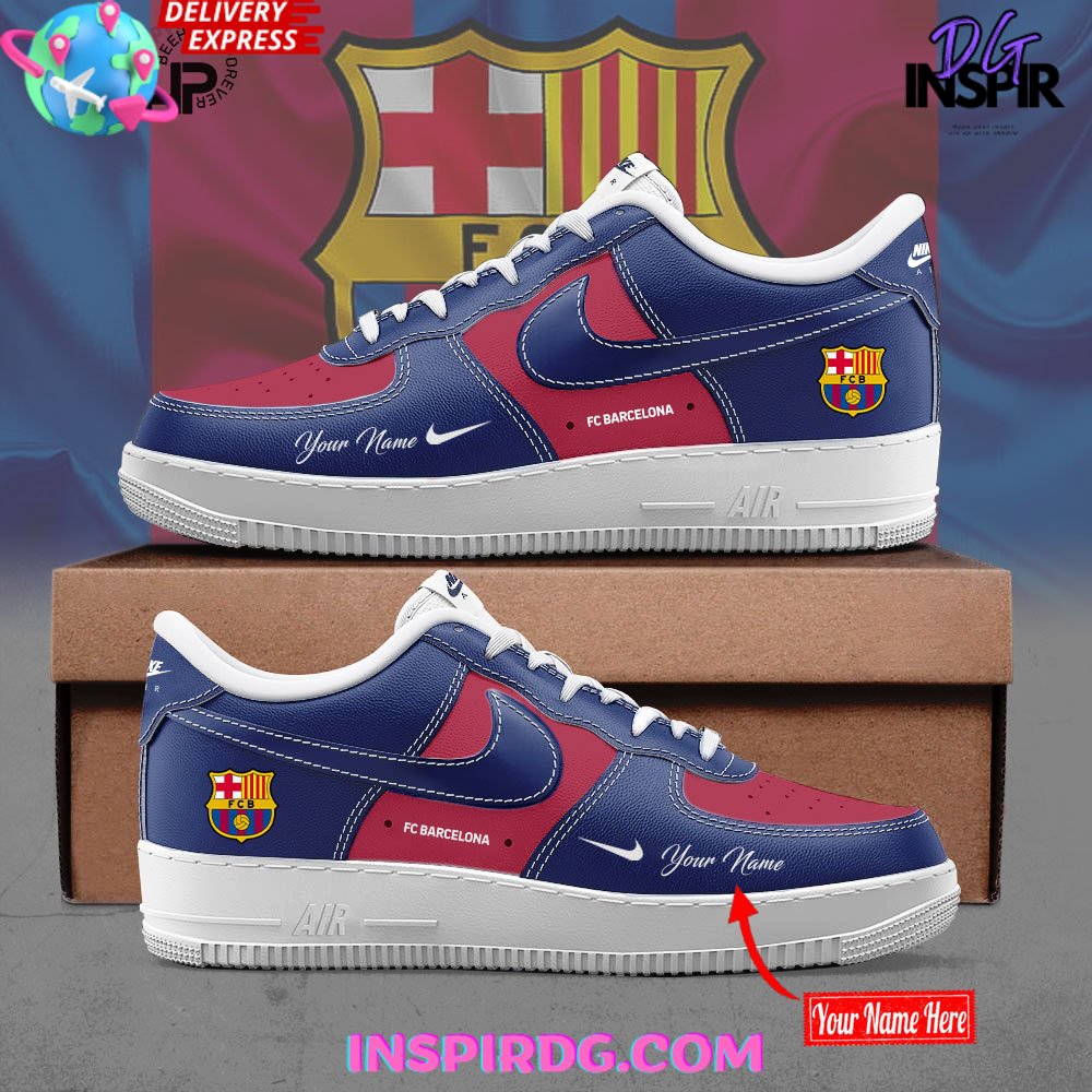 Ideafootwear FC Barcelona Air Low-Top Sneakers Shoes For Men And Women 2