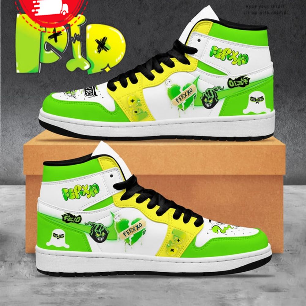 Ideafootwear Feid AJ1 High Sneakers Shoes For Men And Women 3
