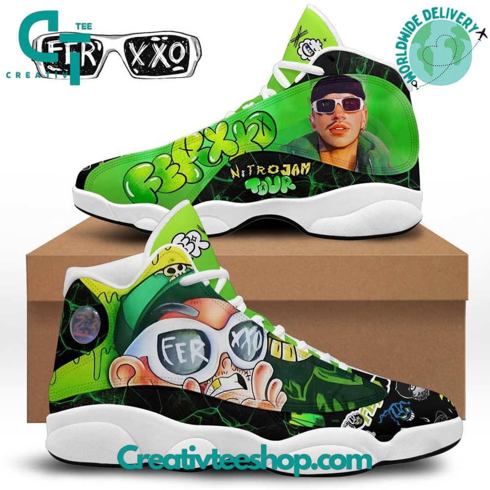Ideafootwear Feid Ferxxo NItro Jam Tour AJ13 Sneakers Shoes For Men And Women 1