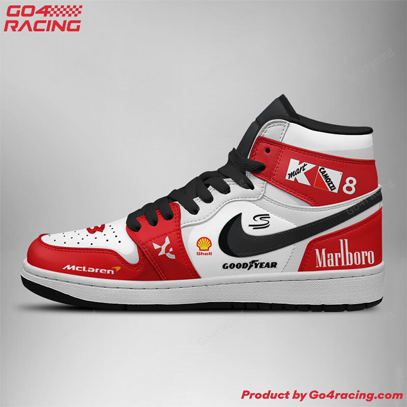 Ideafootwear Fernando Alonso Renault AJ1 High Sneakers Shoes For Men And Women 1