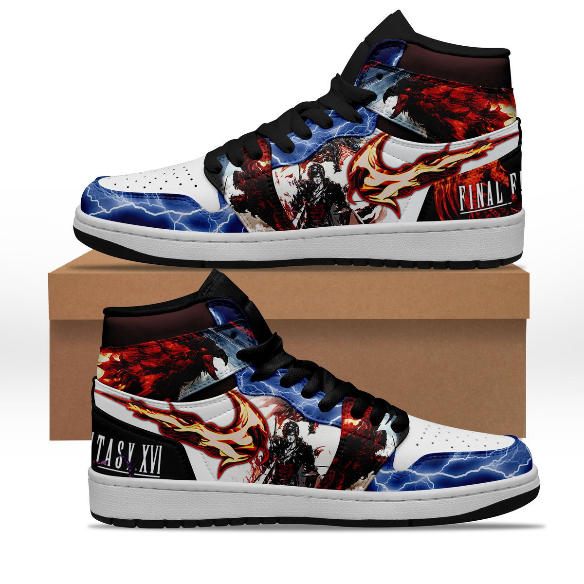 Ideafootwear Final Fantasy XVI AJ1 High Sneakers Shoes For Men And Women 1