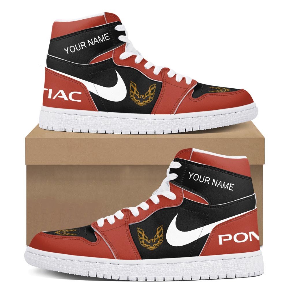 Ideafootwear Firebird Pontiac AJ1 High Sneakers Shoes For Men And Women 1