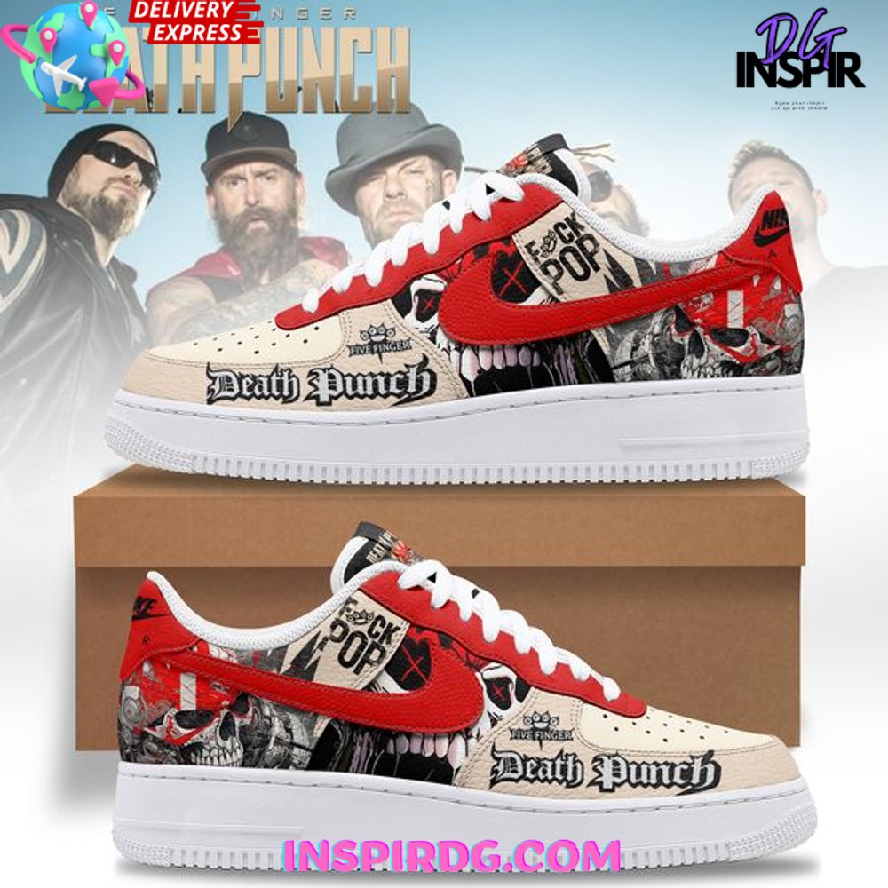 Ideafootwear Five Finger Death Punch Air Low-Top Sneakers Shoes For Men And Women 1