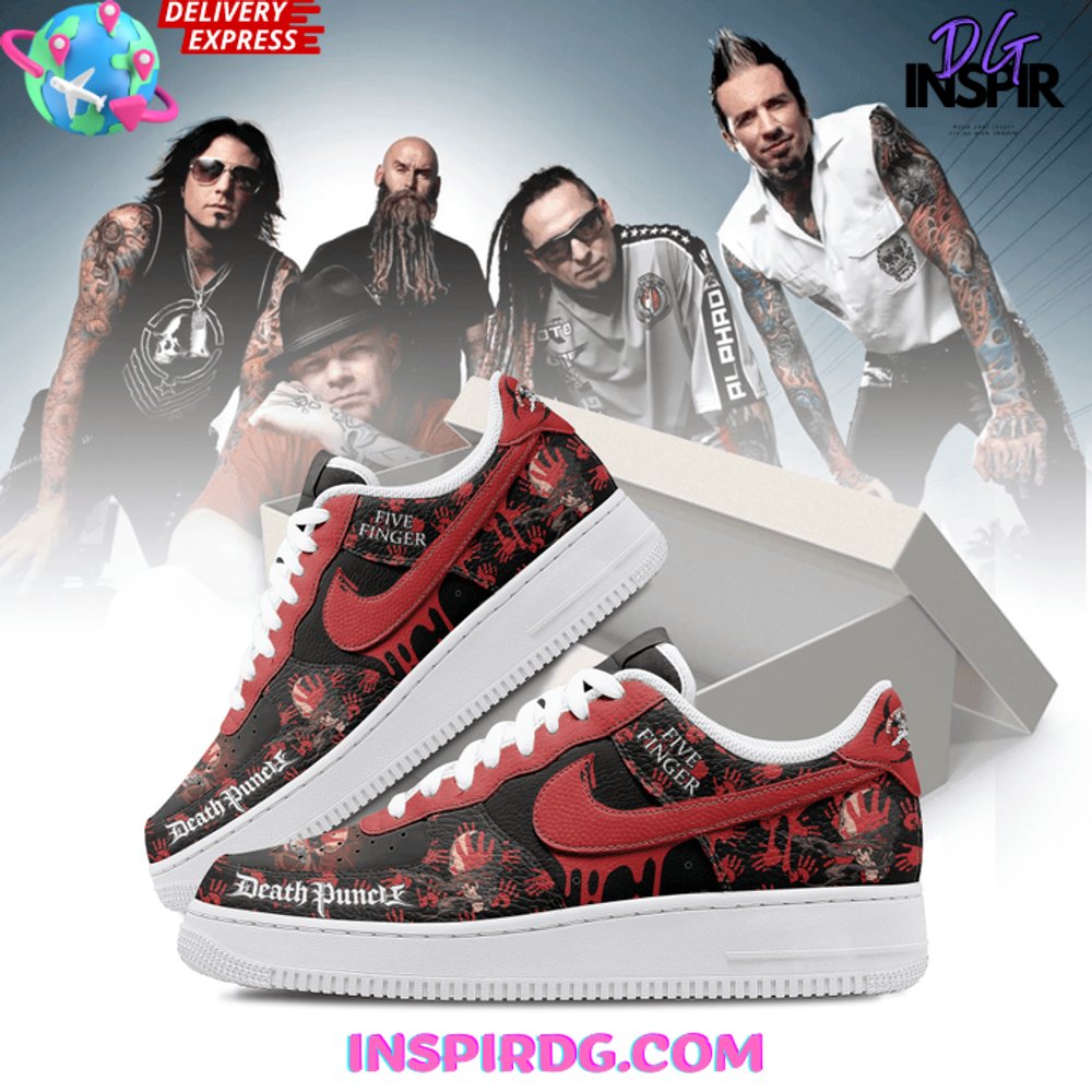 Ideafootwear Five Finger Death Punch Air Low-Top Sneakers Shoes For Men And Women 3