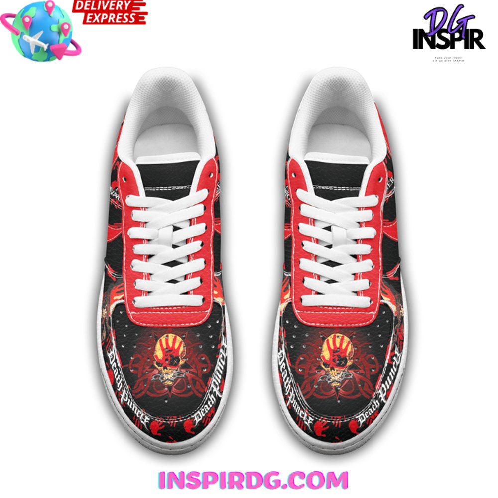 Ideafootwear Five Finger Death Punch Air Low-Top Sneakers Shoes For Men And Women 3