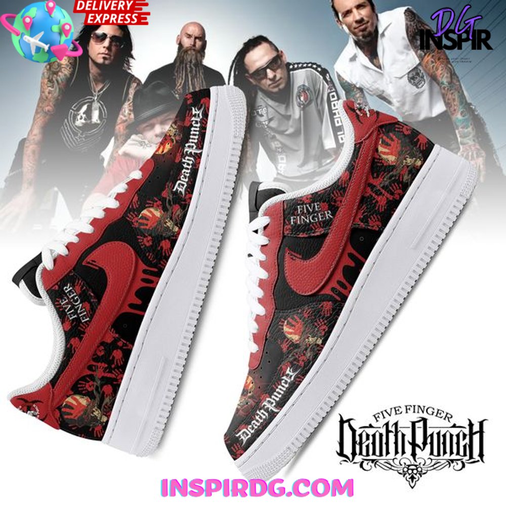 Ideafootwear Five Finger Death Punch Air Low-Top Sneakers Shoes For Men And Women 3