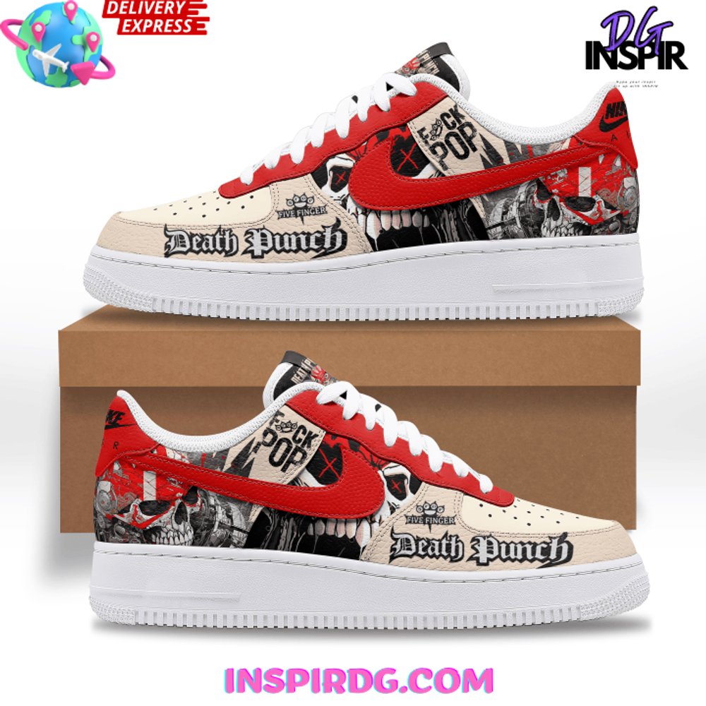 Ideafootwear Five Finger Death Punch Air Low-Top Sneakers Shoes For Men And Women 1