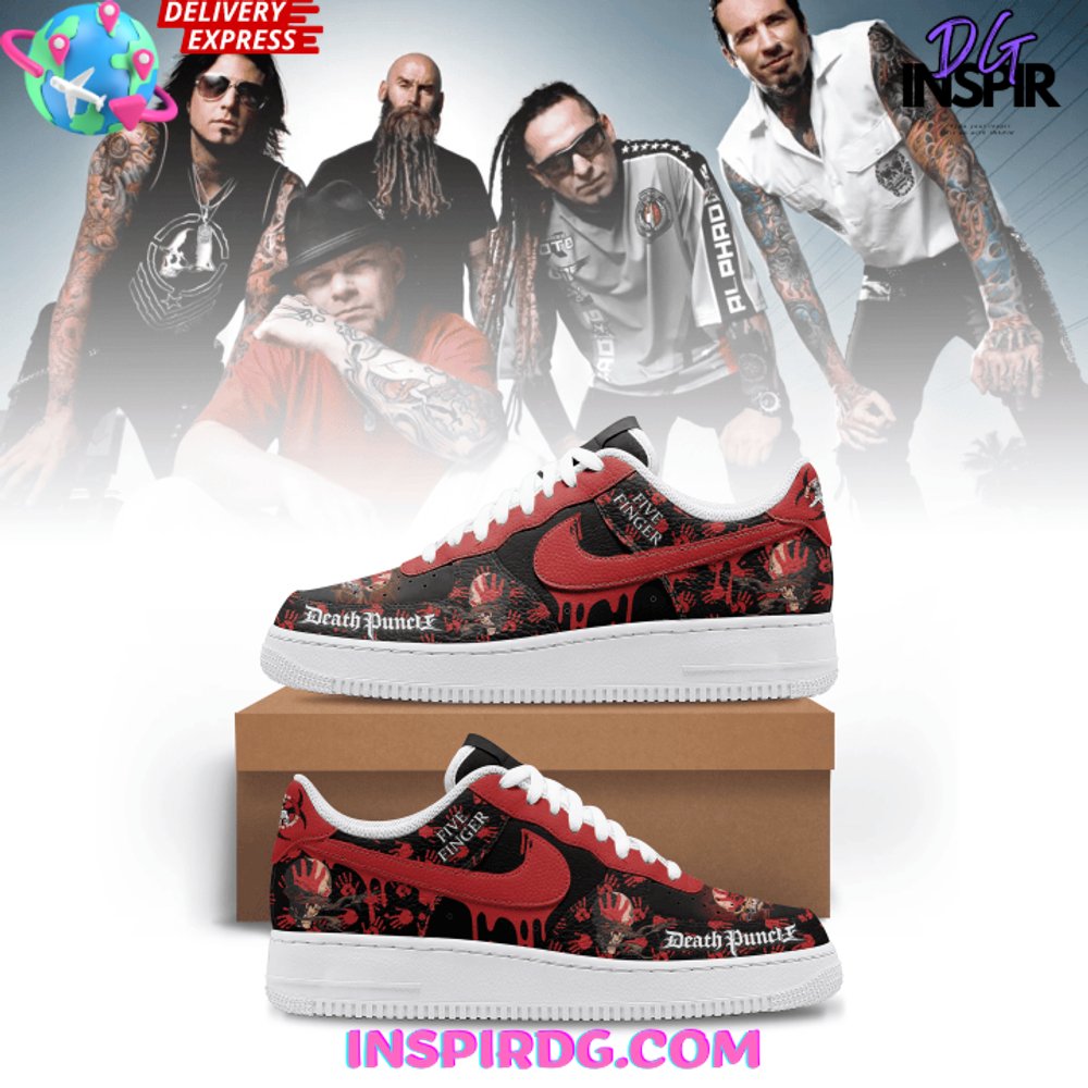 Ideafootwear Five Finger Death Punch Air Low-Top Sneakers Shoes For Men And Women 3