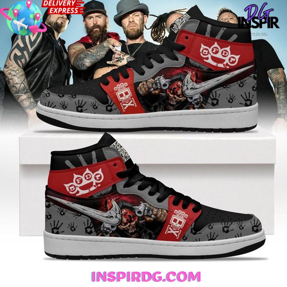 Ideafootwear Five Finger Death Punch AJ1 High Sneakers Shoes For Men And Women 1