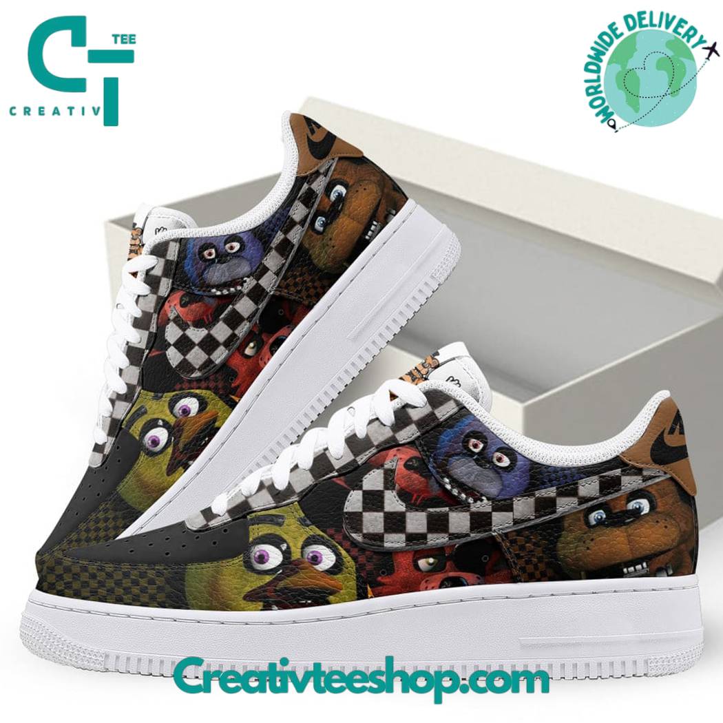 Ideafootwear Five Nights At Freddy Air Low-Top Sneakers Shoes For Men And Women 1