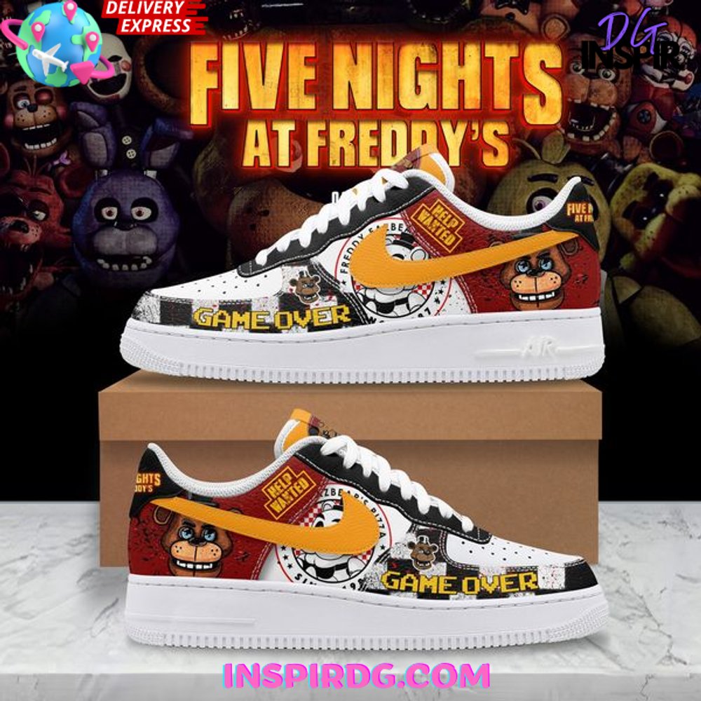 Ideafootwear Five Nights at Freddy’s Air Low-Top Sneakers Shoes For Men And Women 1