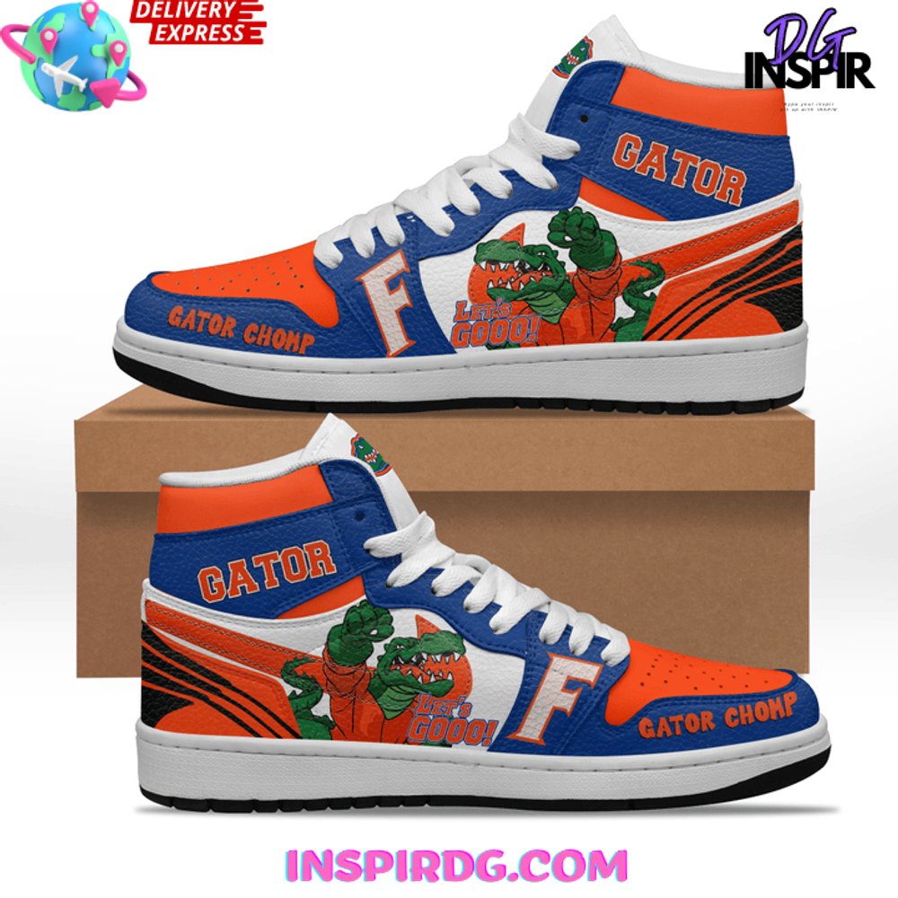 Ideafootwear Florida Gators AJ1 High Sneakers Shoes For Men And Women 5