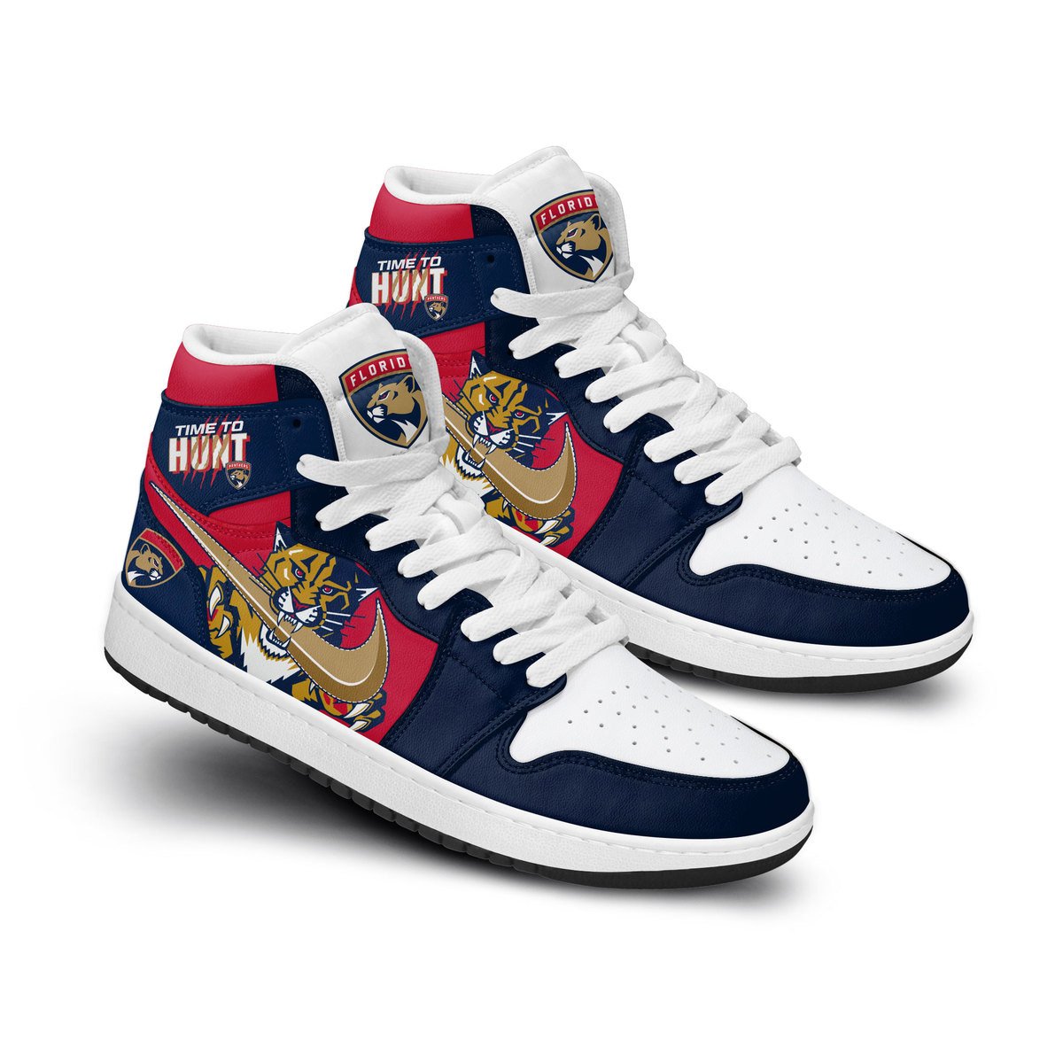 Ideafootwear Florida Panthers AJ1 High Sneakers Shoes For Men And Women 17