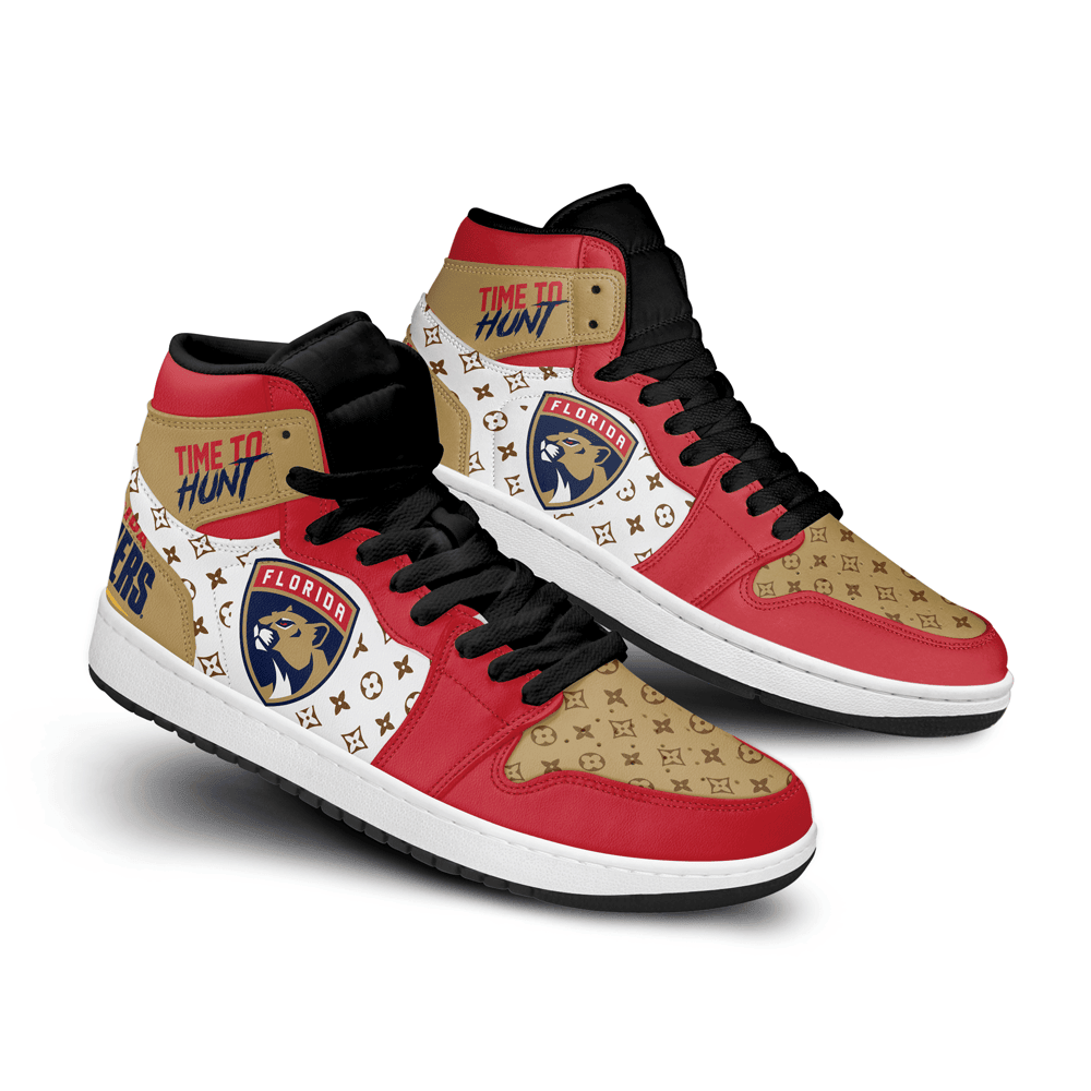 Ideafootwear Florida Panthers AJ1 High Sneakers Shoes For Men And Women 12