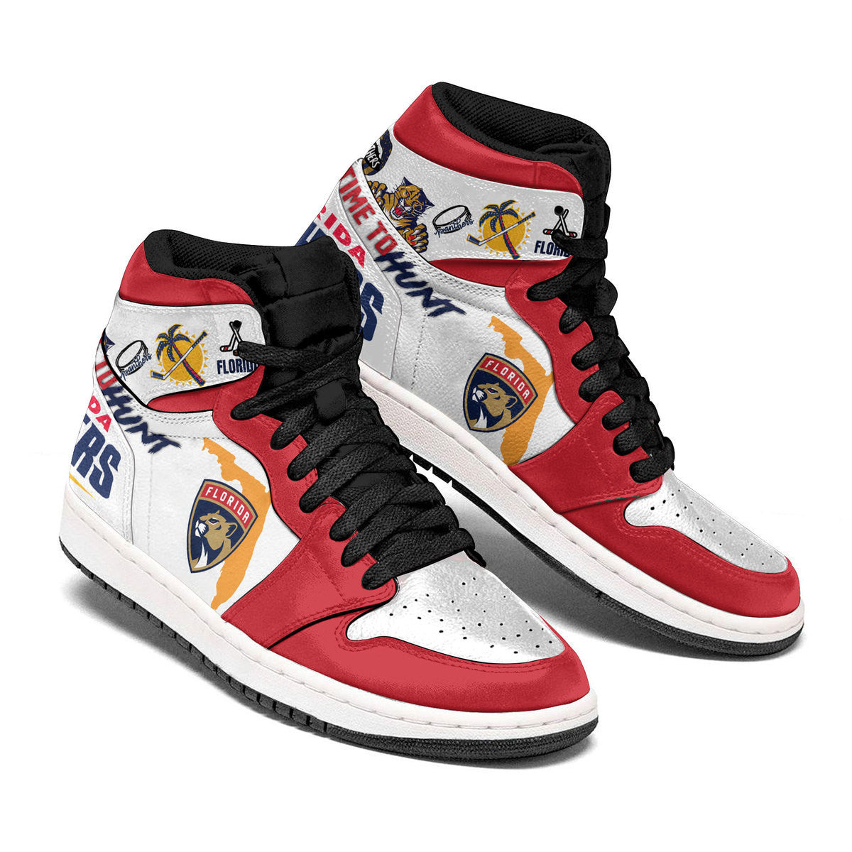 Ideafootwear Florida Panthers AJ1 High Sneakers Shoes For Men And Women 13