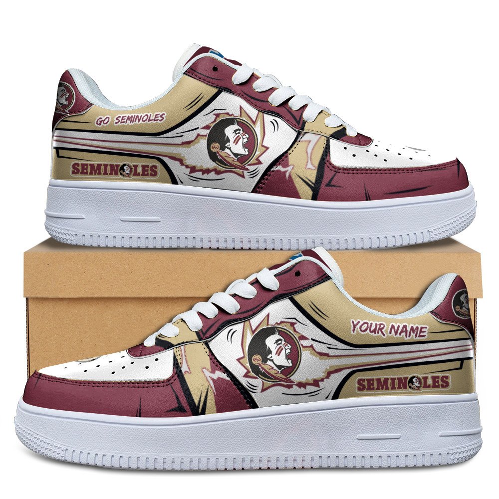 Ideafootwear Florida State Seminoles Air Low-Top Sneakers Shoes For Men And Women 2