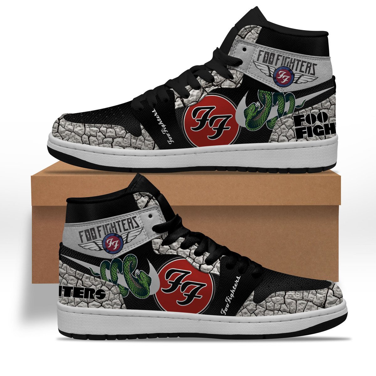 Ideafootwear Foo Fighters AJ1 High Sneakers Shoes For Men And Women 10