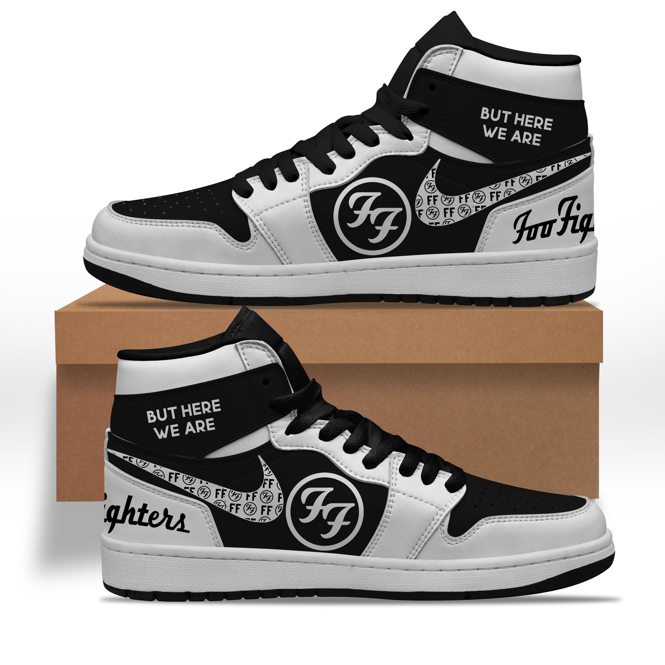 Ideafootwear Foo Fighters AJ1 High Sneakers Shoes For Men And Women 8