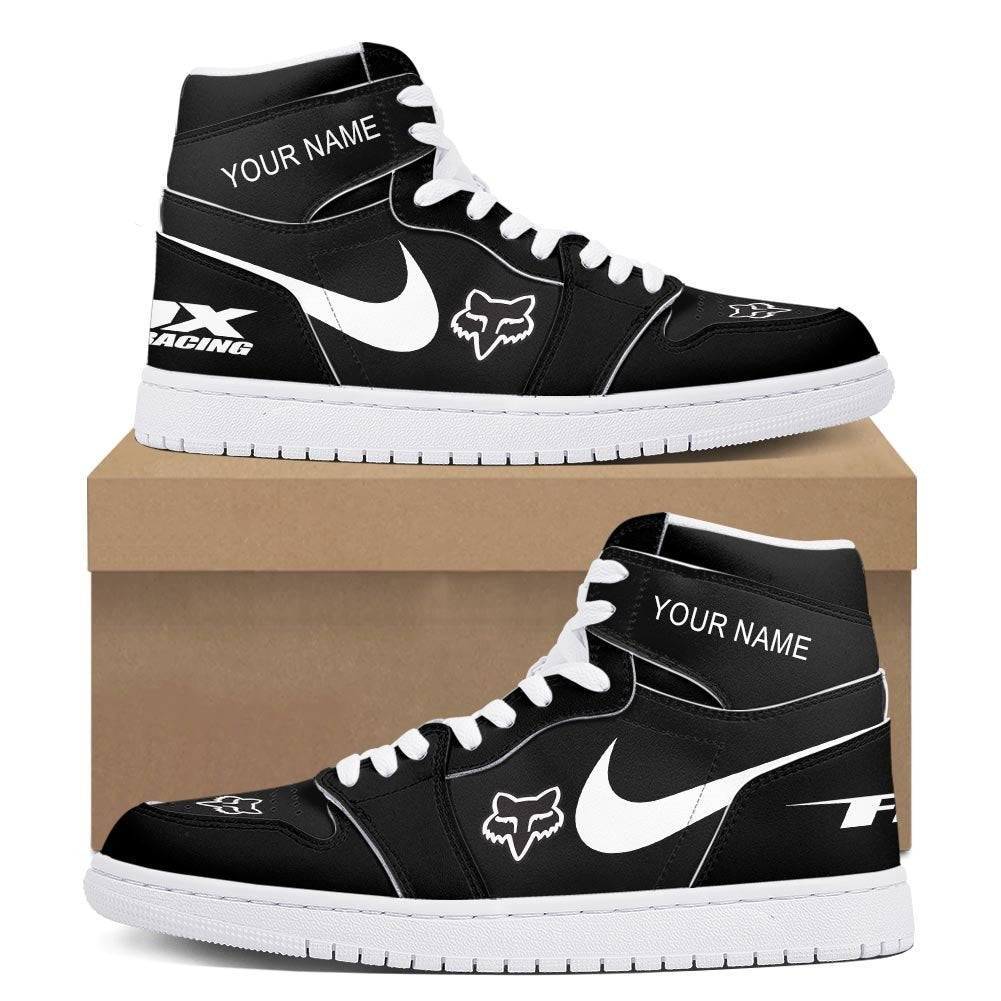 Ideafootwear Fox Racing AJ1 High Sneakers Shoes For Men And Women 5