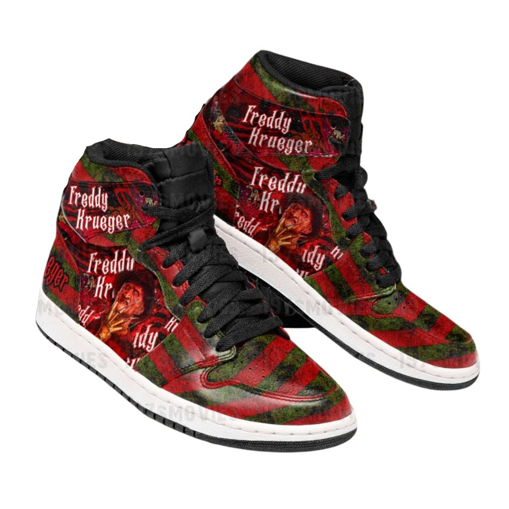 Ideafootwear Freddy Krueger AJ1 High Sneakers Shoes For Men And Women 5