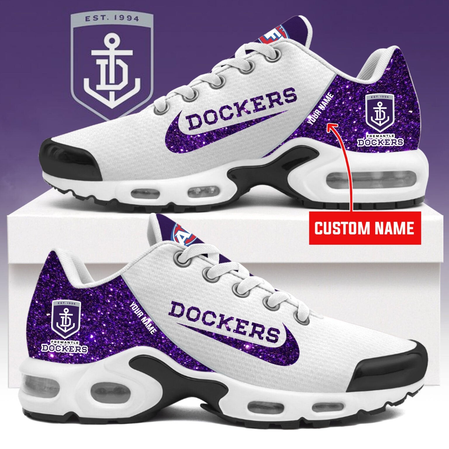 Ideafootwear Fremantle Dockers Skate Stan Shoes Sneakes For Men And Women 2