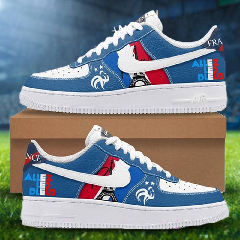 Ideafootwear French Football Federation Air Low-Top Sneakers Shoes For Men And Women 1