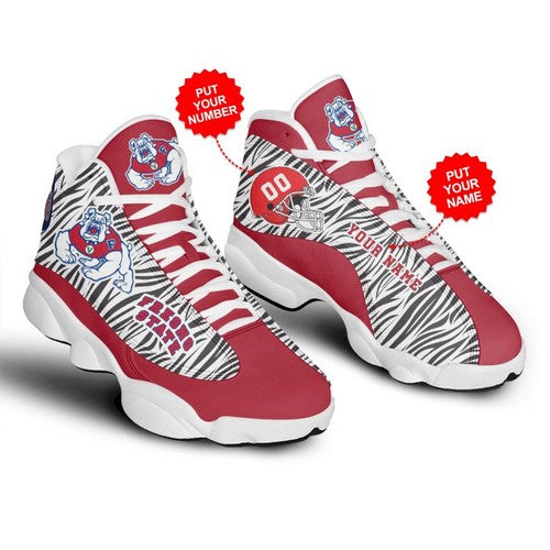 Ideafootwear Fresno State Bulldogs AJ13 Sneakers Shoes For Men And Women 1