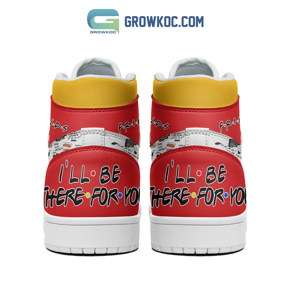 Ideafootwear Friends AJ1 High Sneakers Shoes For Men And Women 6