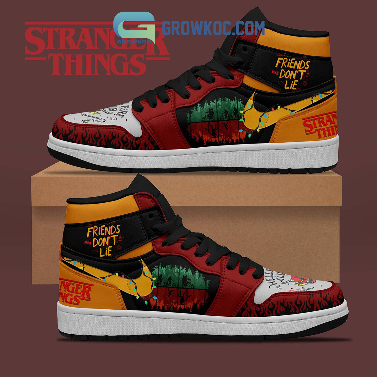 Ideafootwear Friends AJ1 High Sneakers Shoes For Men And Women 7