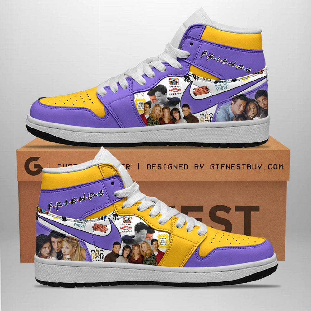 Ideafootwear Friends AJ1 High Sneakers Shoes For Men And Women 3