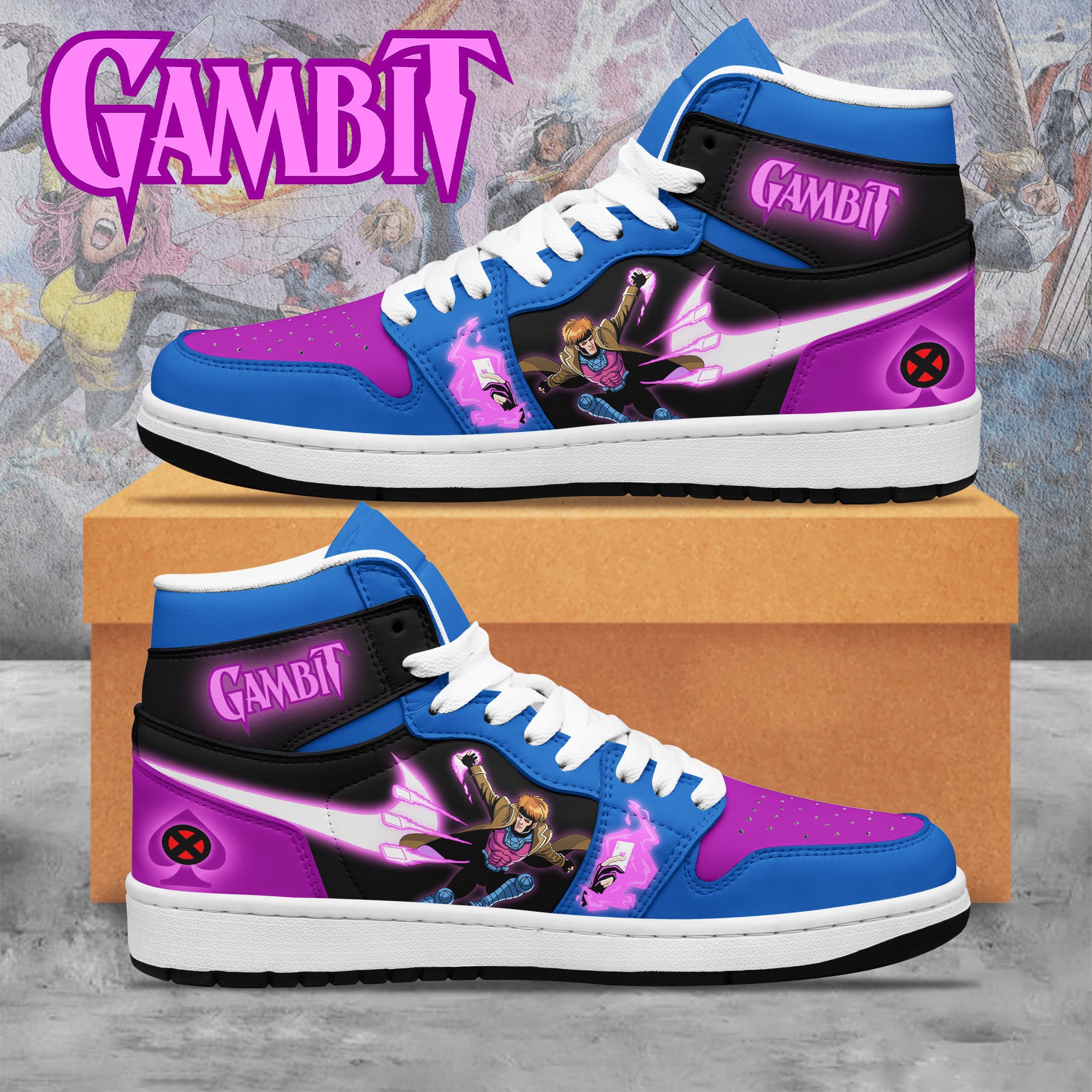 Ideafootwear Gambit AJ1 High Sneakers Shoes For Men And Women 2