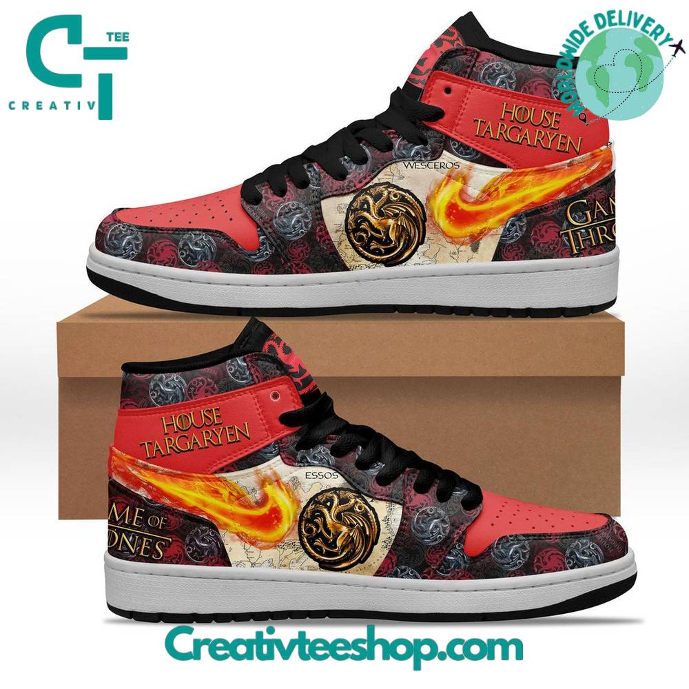 Ideafootwear Game Of Thrones AJ1 High Sneakers Shoes For Men And Women 4