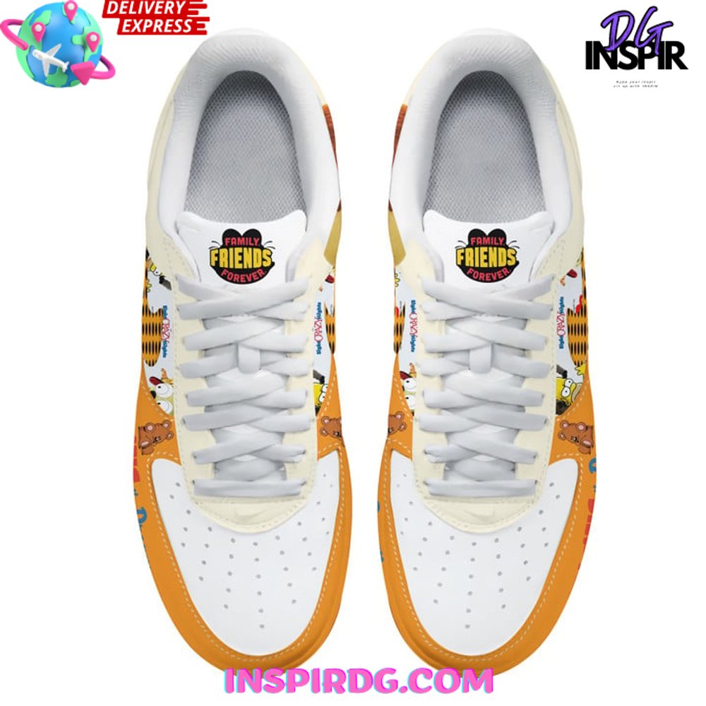 Ideafootwear Garfield Living The Dream Air Low-Top Sneakers Shoes For Men And Women 1