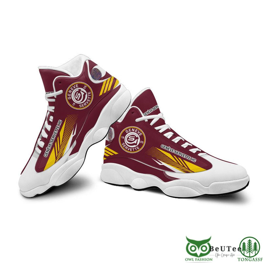 Ideafootwear Geneve-Servette AJ13 Sneakers Shoes For Men And Women 2