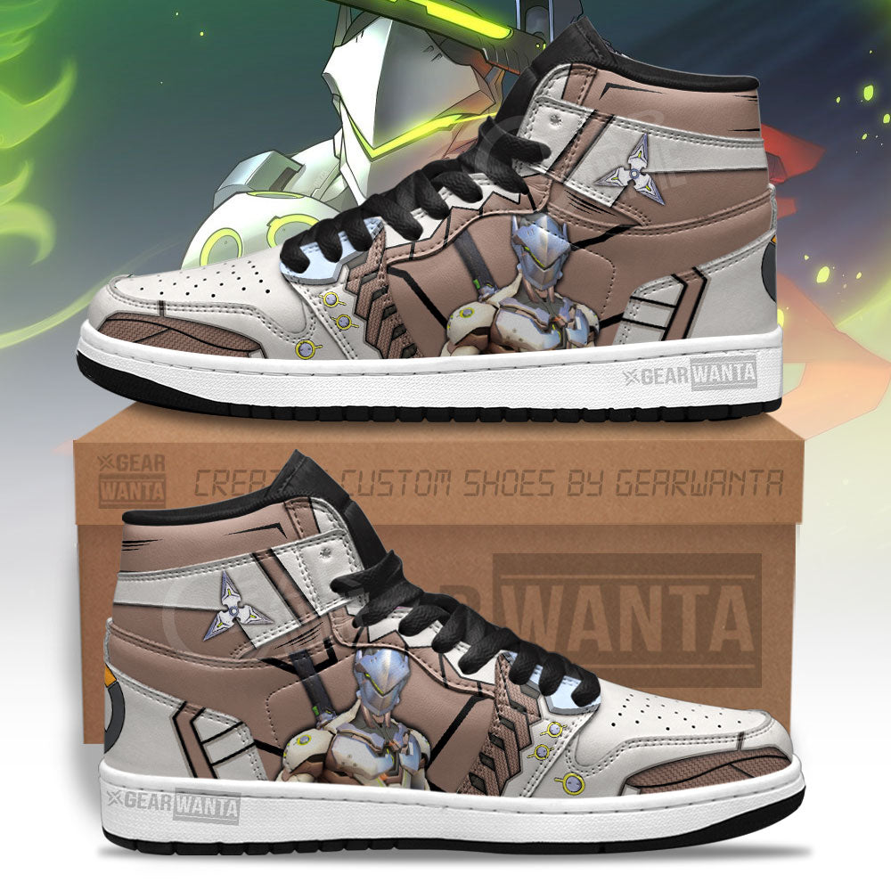 Ideafootwear Genji Overwatch AJ1 High Sneakers Shoes For Men And Women 2