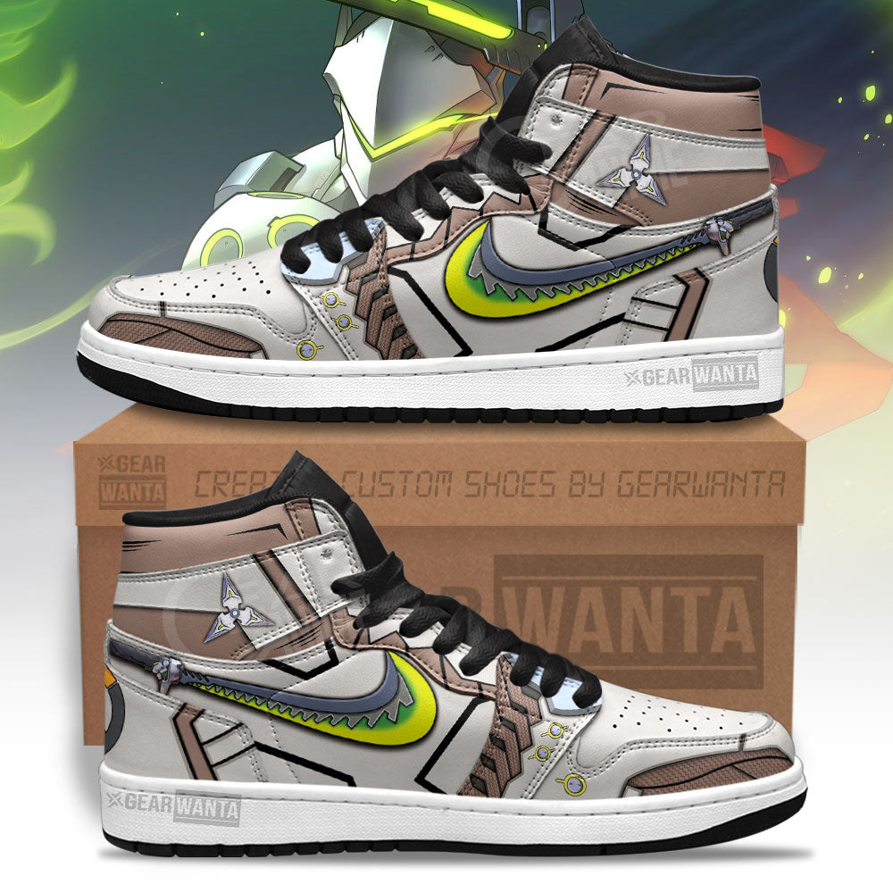 Ideafootwear Genji Overwatch AJ1 High Sneakers Shoes For Men And Women 1