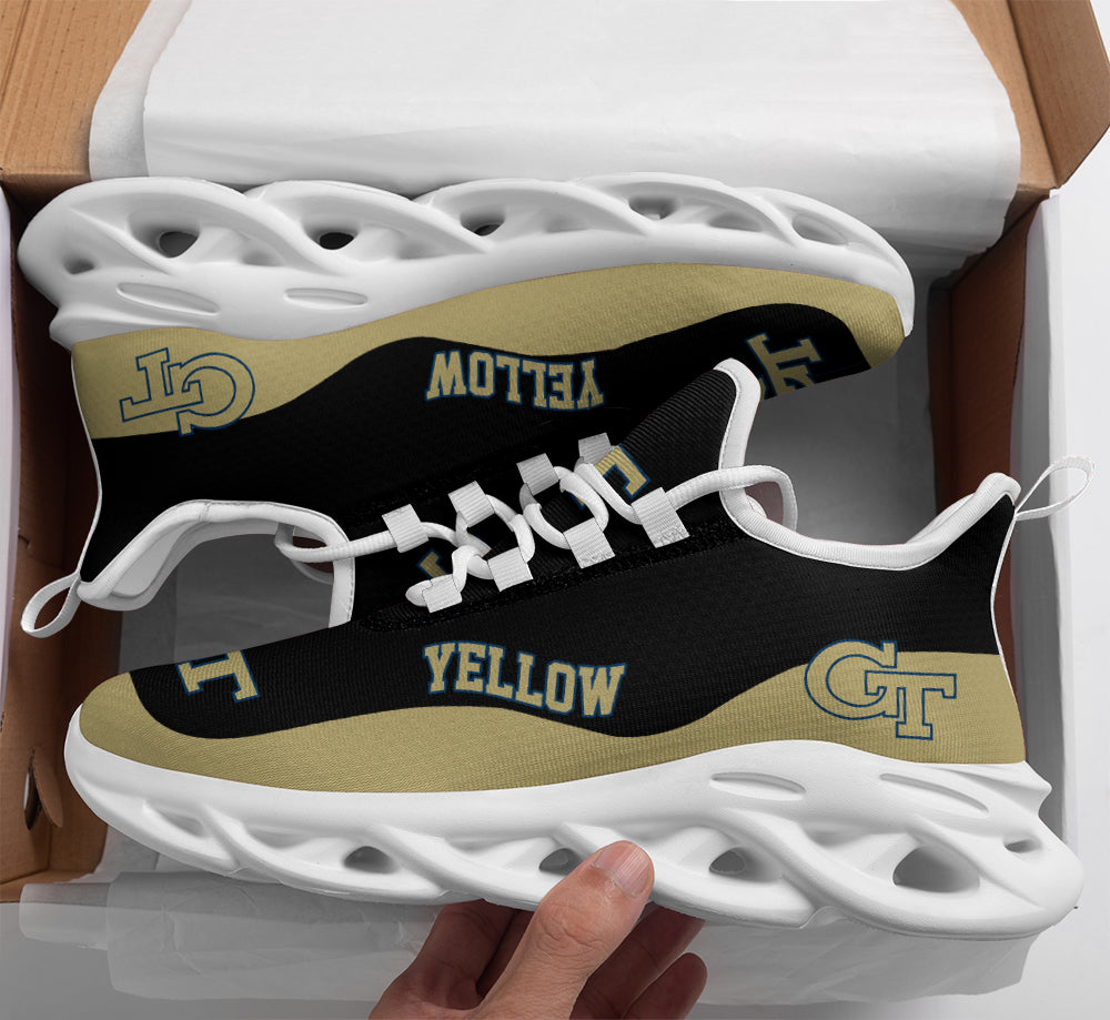 Ideafootwear Georgia Tech Yellow Jackets Max Soul Shoes Sneakers For Men And Women 2