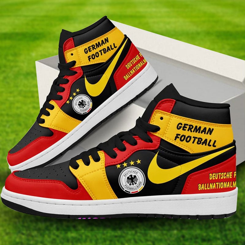 Ideafootwear Germany football team AJ1 High Sneakers Shoes For Men And Women 1