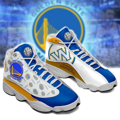 Ideafootwear Golden State Warriors AJ13 Sneakers Shoes For Men And Women 2