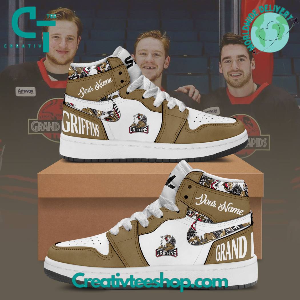 Ideafootwear Grand Rapids Griffins AJ1 High Sneakers Shoes For Men And Women 1