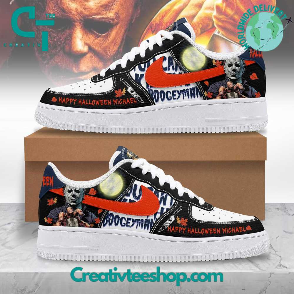 Ideafootwear Grandfather of Slashers Happy Halloween Air Low-Top Sneakers Shoes For Men And Women 1